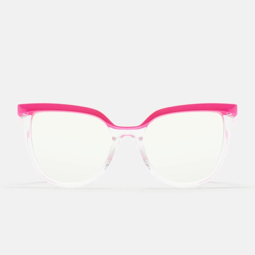 •Seeing thru You• Pink Frame Clear Lens Blue Light Eyewear - Picture 2 of 3